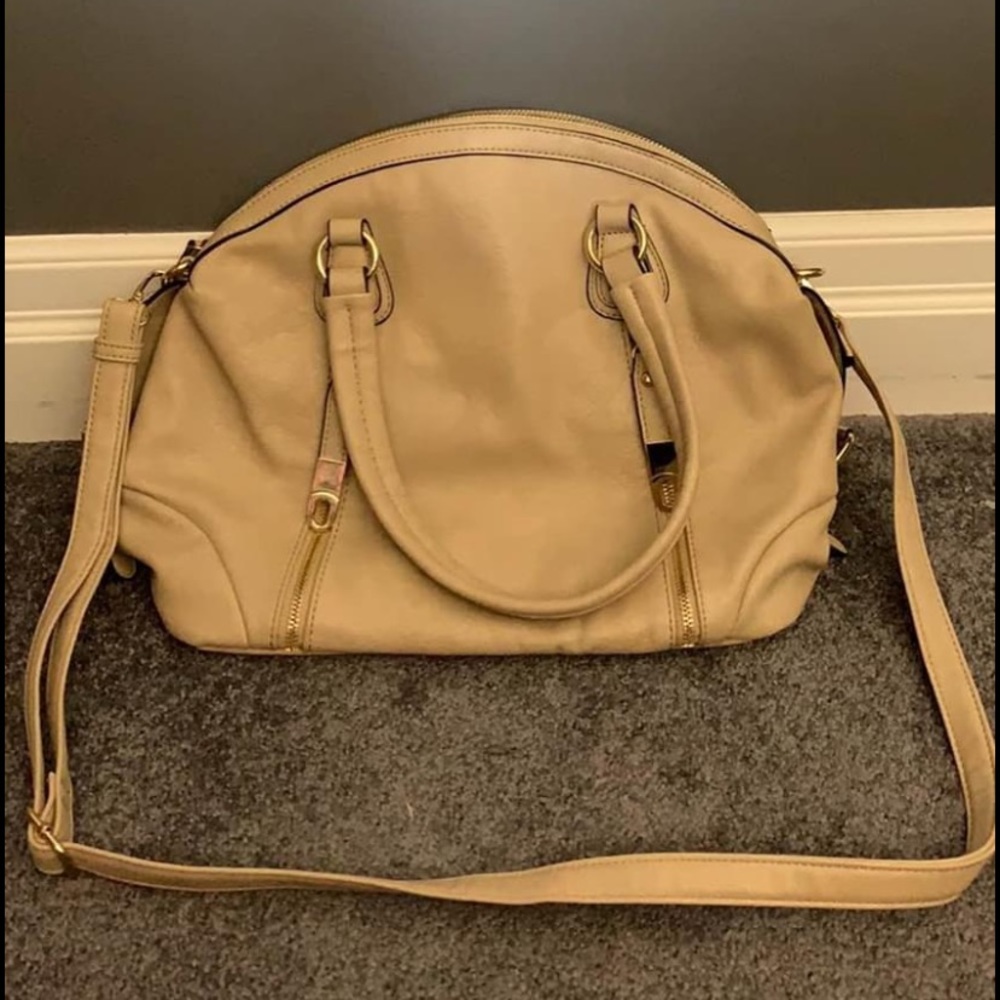 Large biege purse